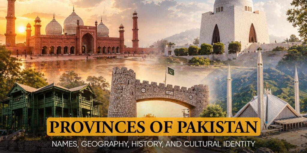 Provinces of Pakistan: Names, Geography, History, and Cultural Identity