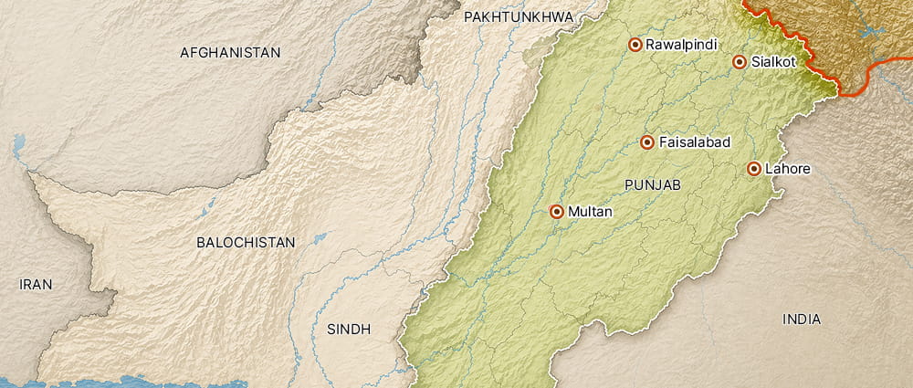 Major cities of Punjab